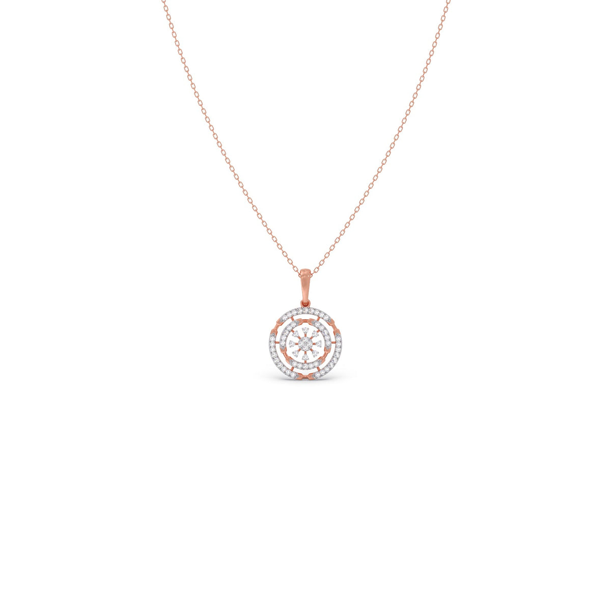 Eternal Oval Diamond Pendant Necklace