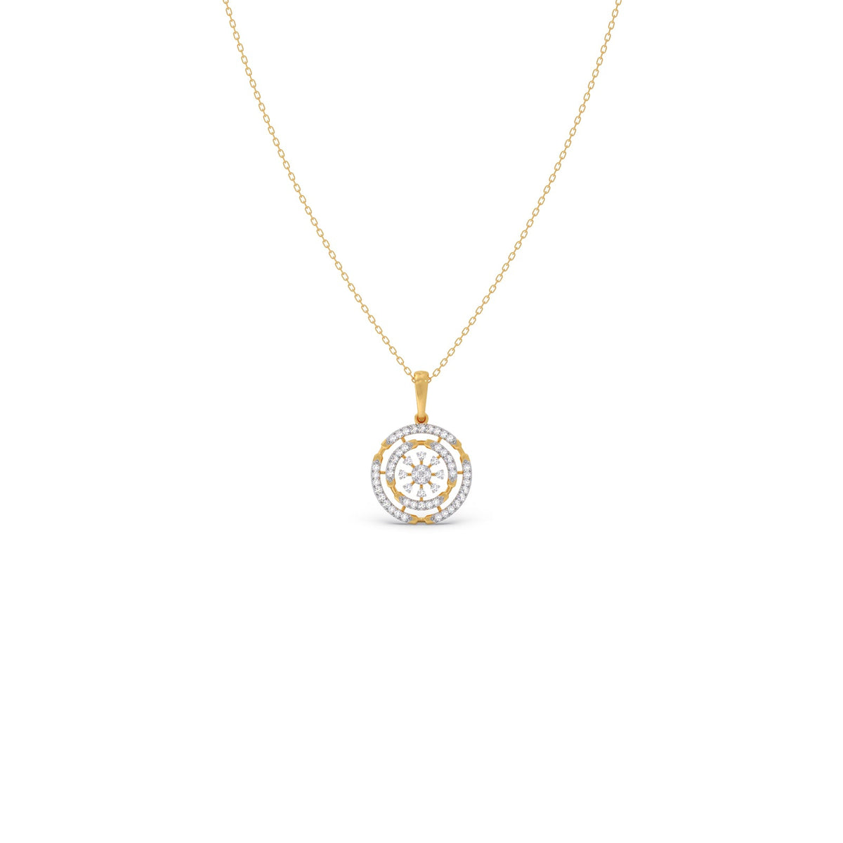 Eternal Oval Diamond Pendant Necklace