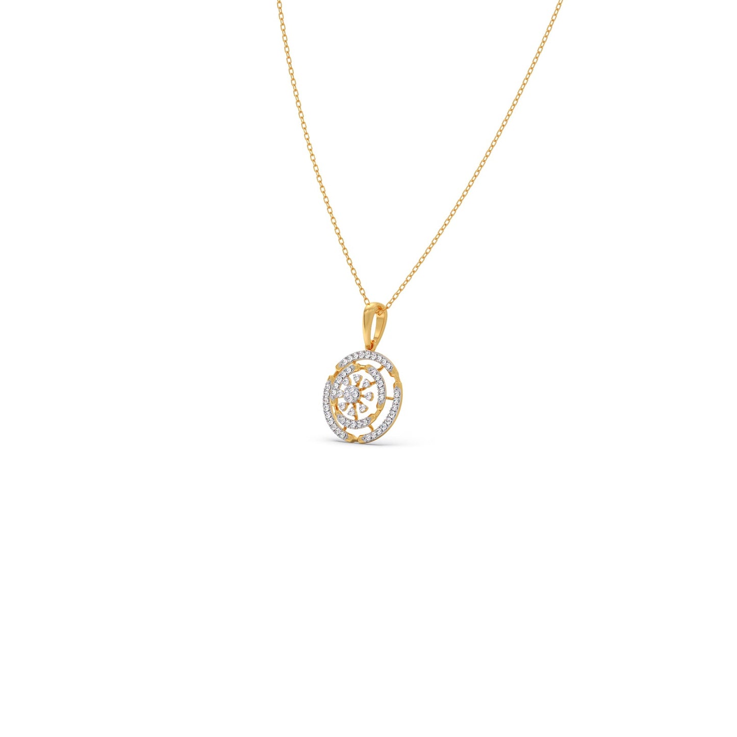 Eternal Oval Diamond Pendant Necklace
