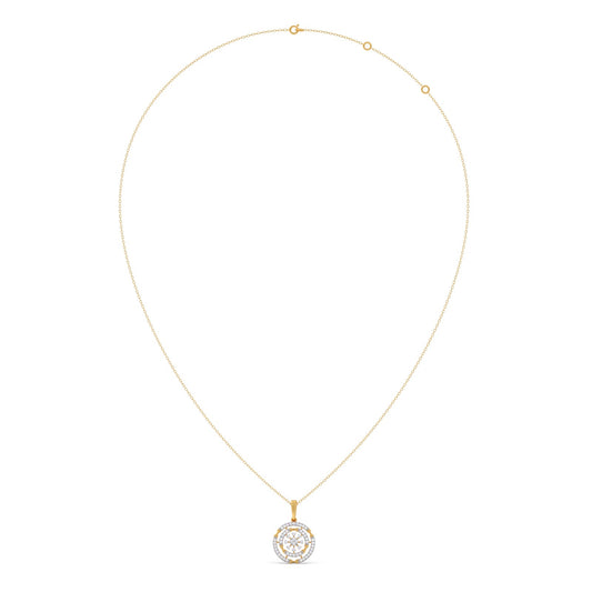 Eternal Oval Diamond Pendant Necklace