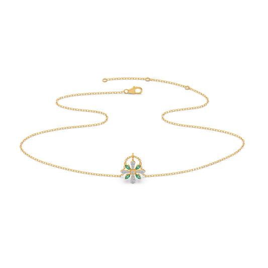 Marquise Gemstone Diamond Pendant