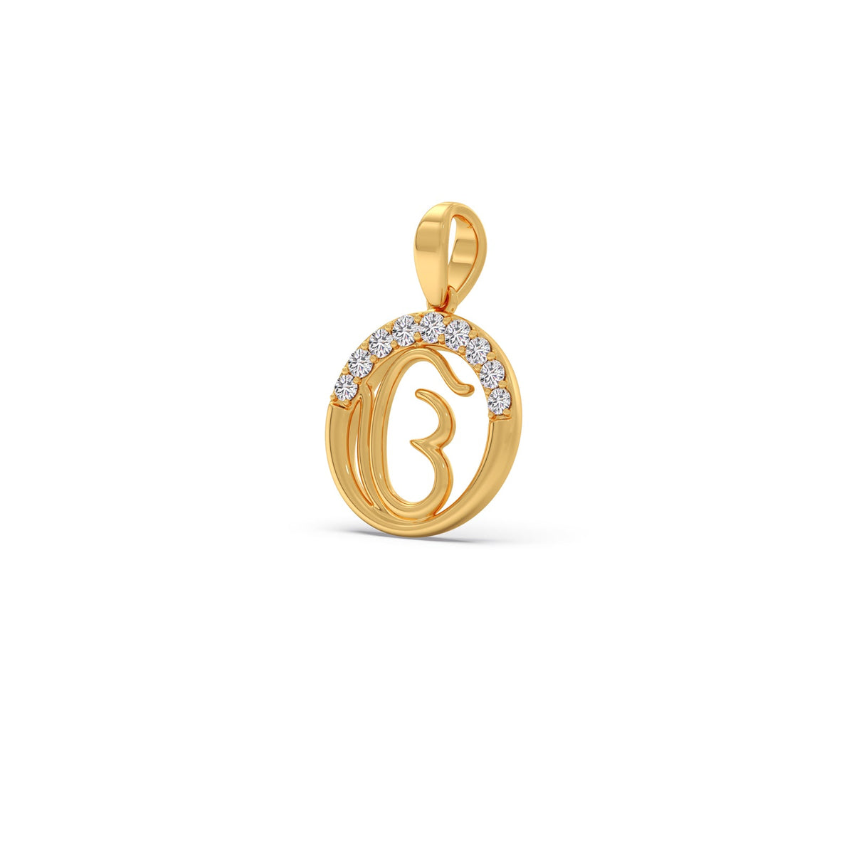 Spiritual Symbol Diamond Pendant