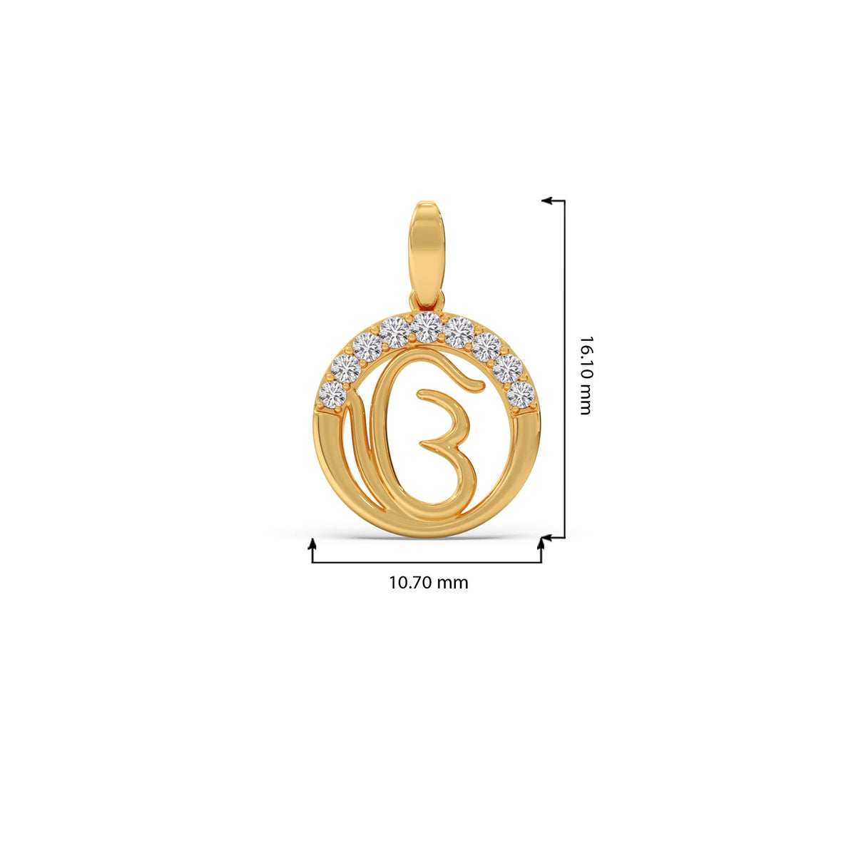 Spiritual Symbol Diamond Pendant