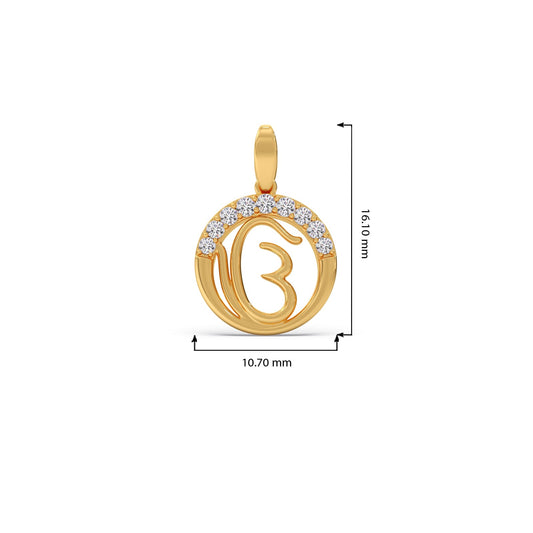 Spiritual Symbol Diamond Pendant