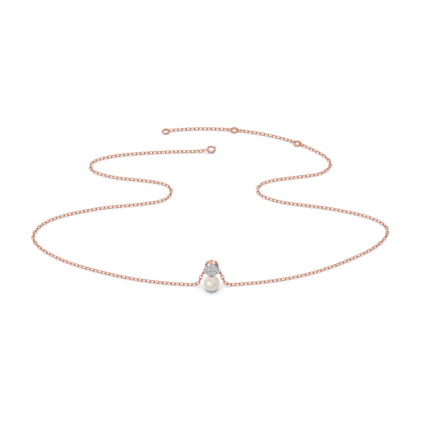Everlasting Bloom Pearl Diamond Pendant