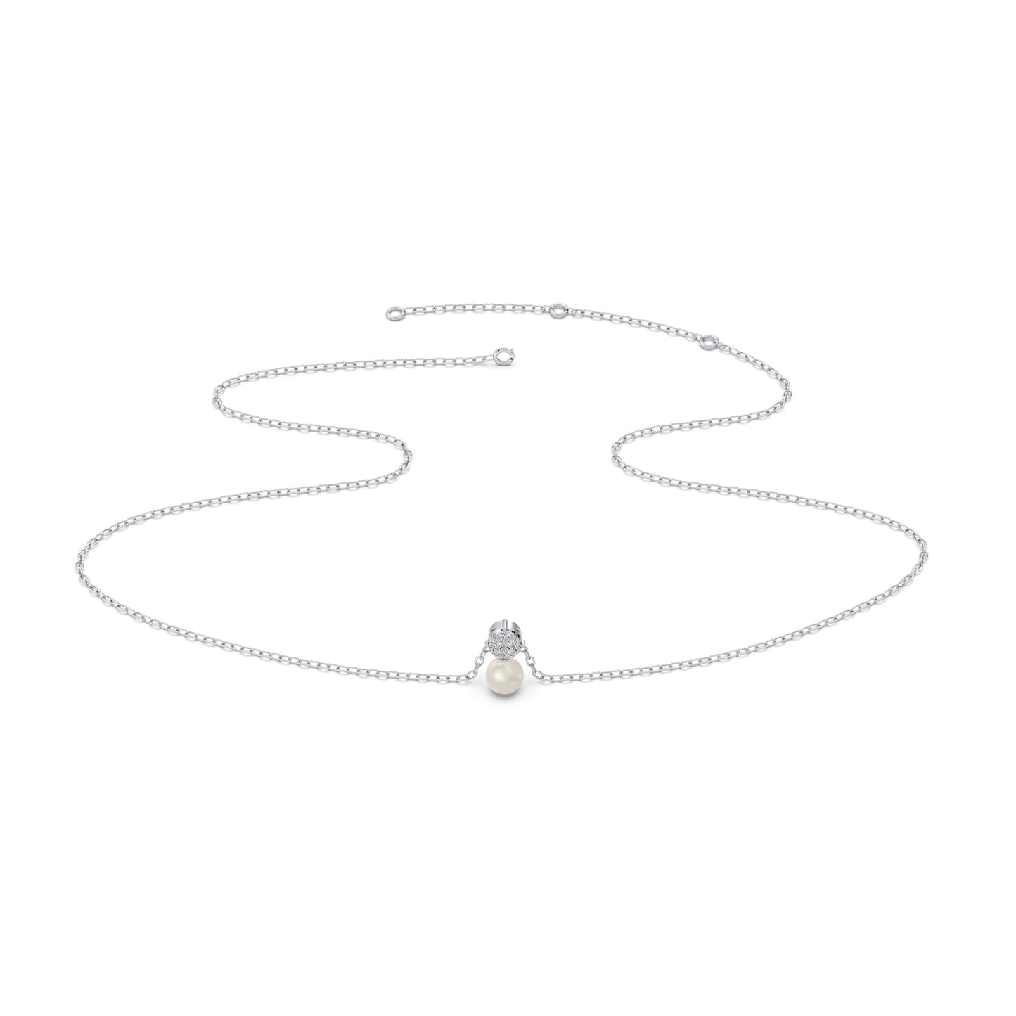 Everlasting Bloom Pearl Diamond Pendant
