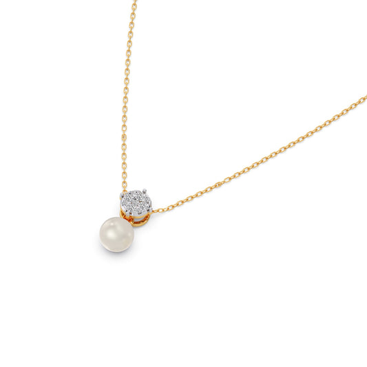 Everlasting Bloom Pearl Diamond Pendant