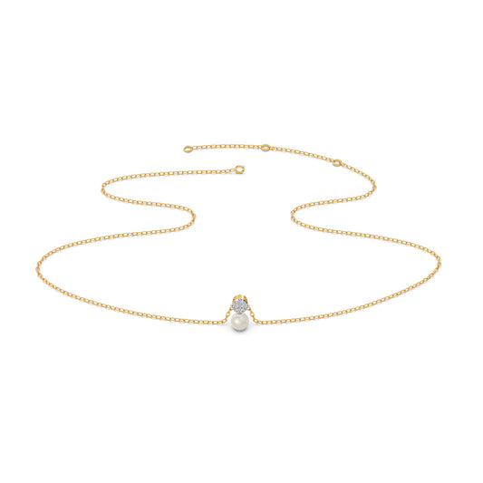 Everlasting Bloom Pearl Diamond Pendant