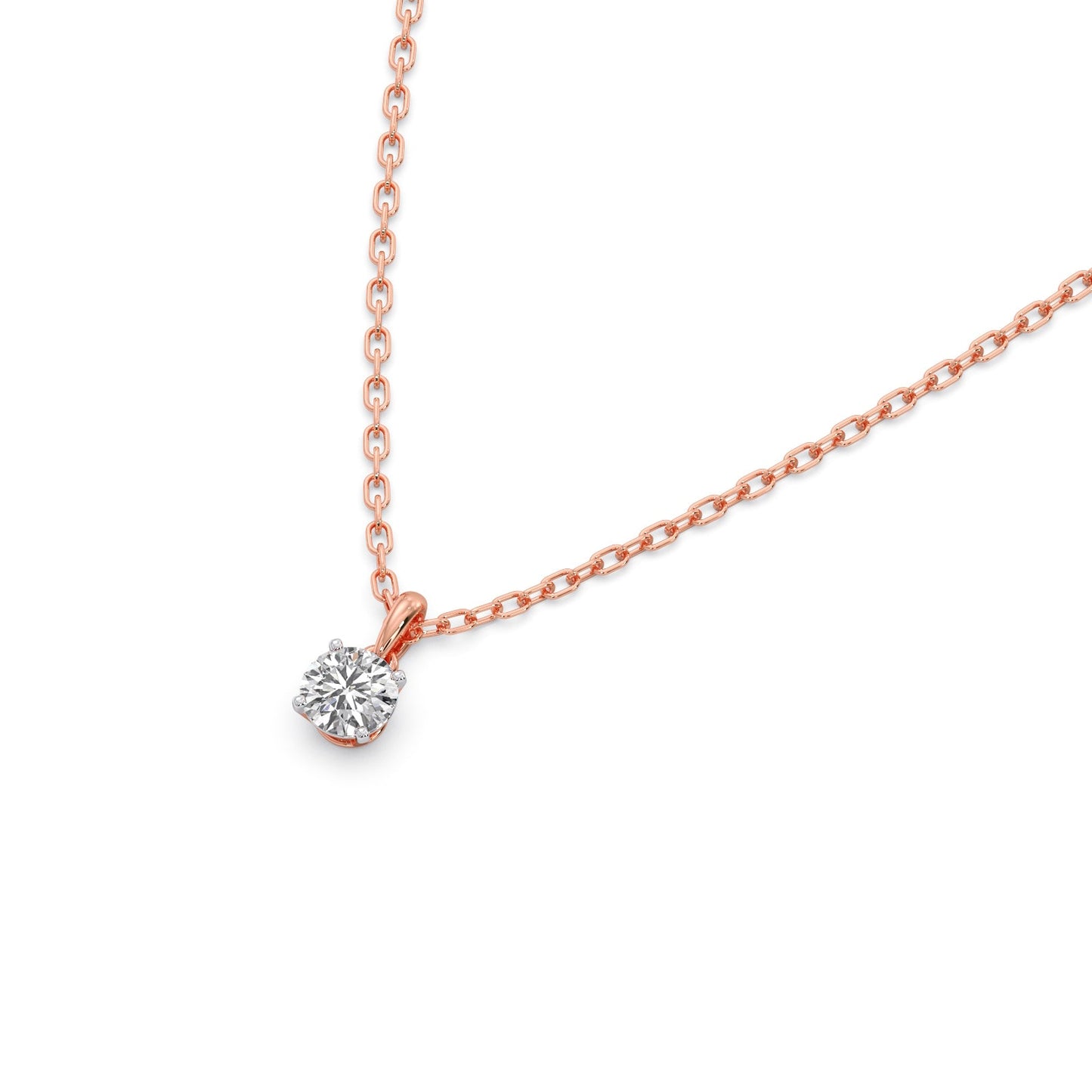 Pristine Round Solitaire Pendant