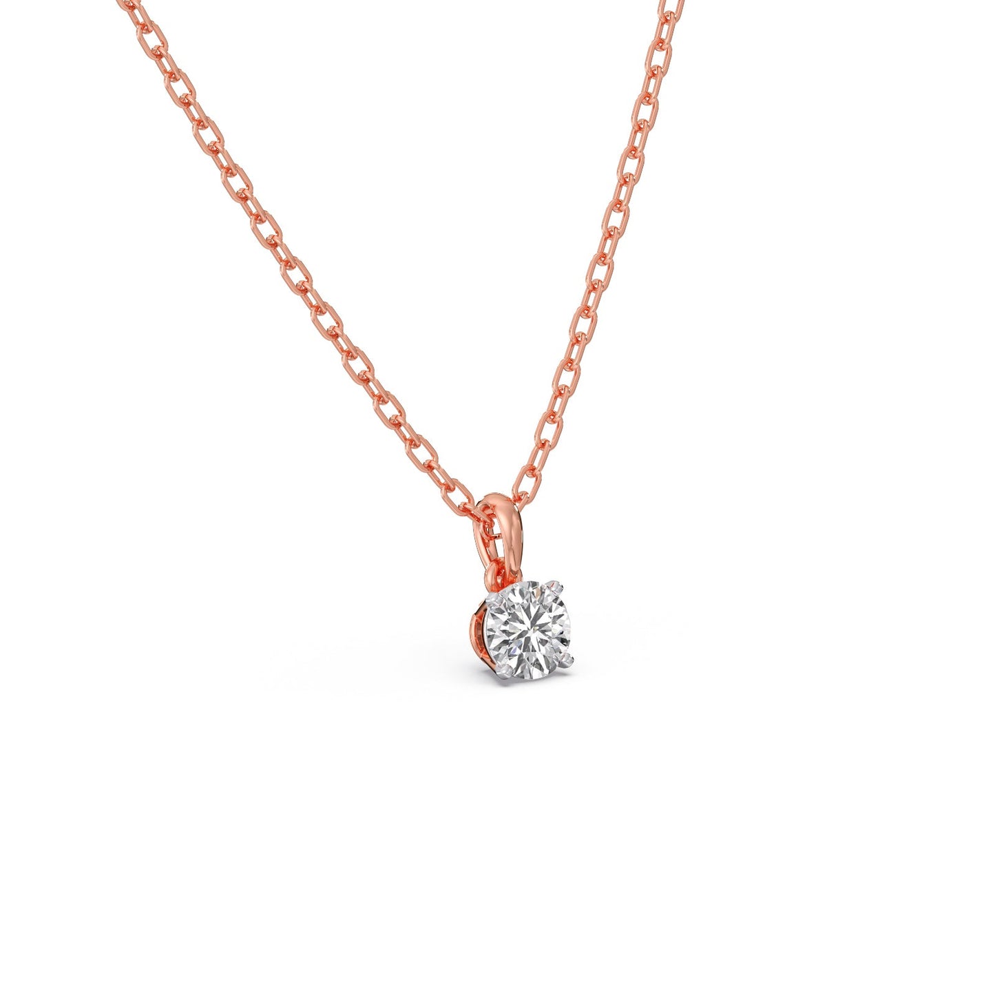 Pristine Round Solitaire Pendant