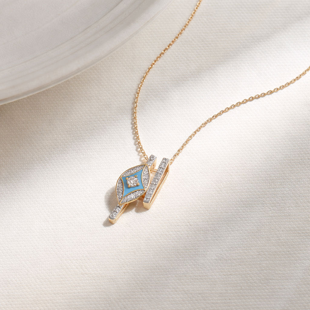 Cotton Candy Skyline Diamond Chain Pendant