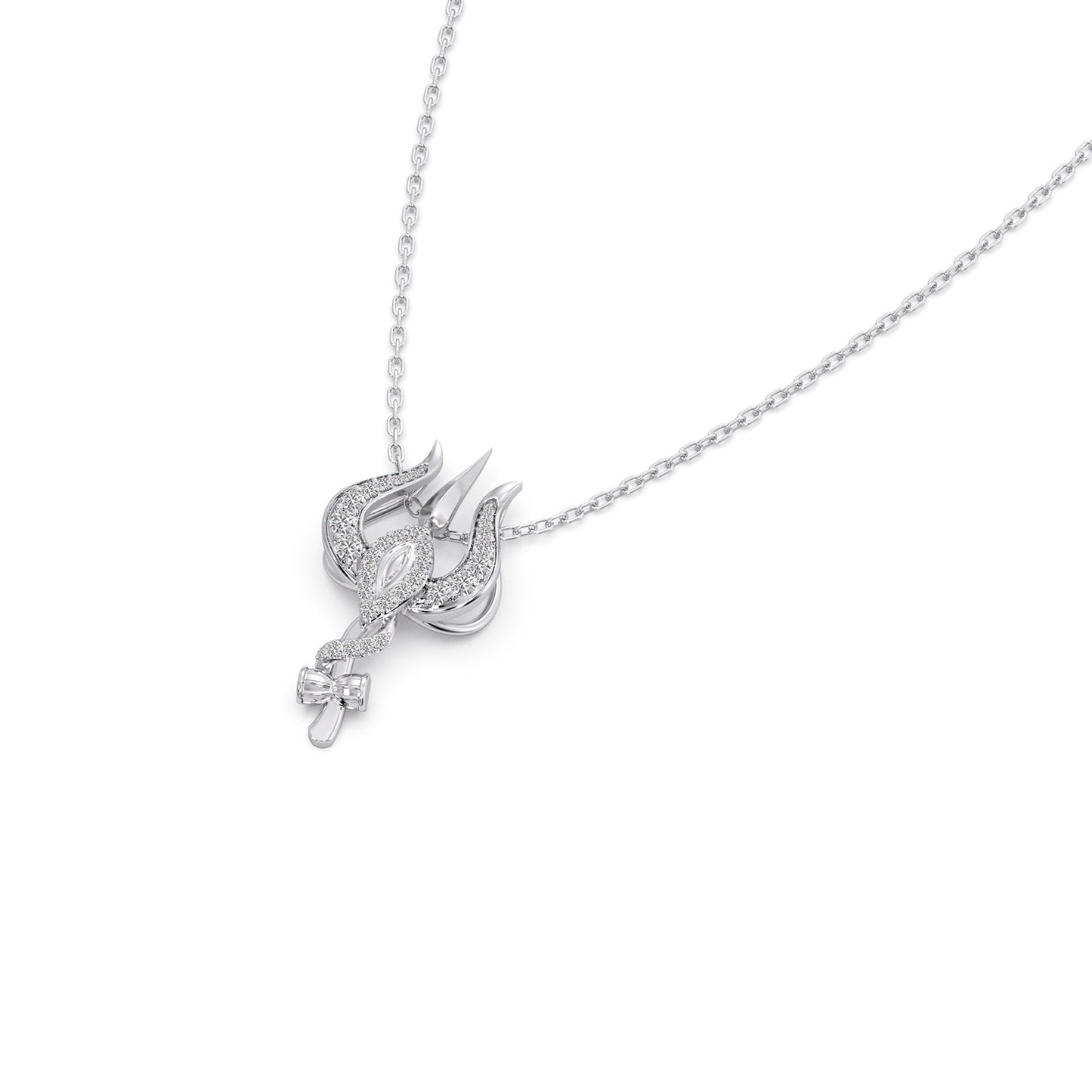 Trishakti Round Diamond Pendant