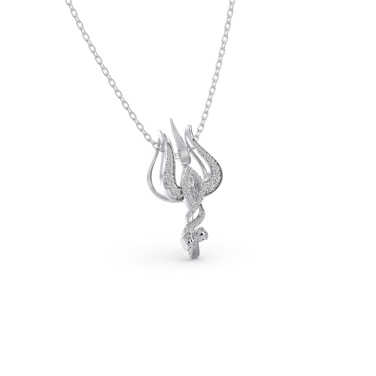 Trishakti Round Diamond Pendant