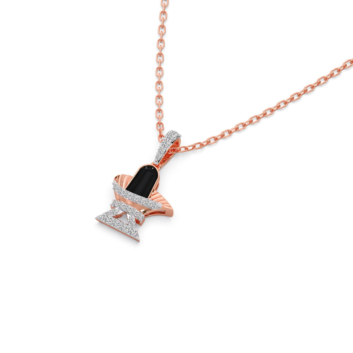 Sacred Shivlingam Diamond Pendant