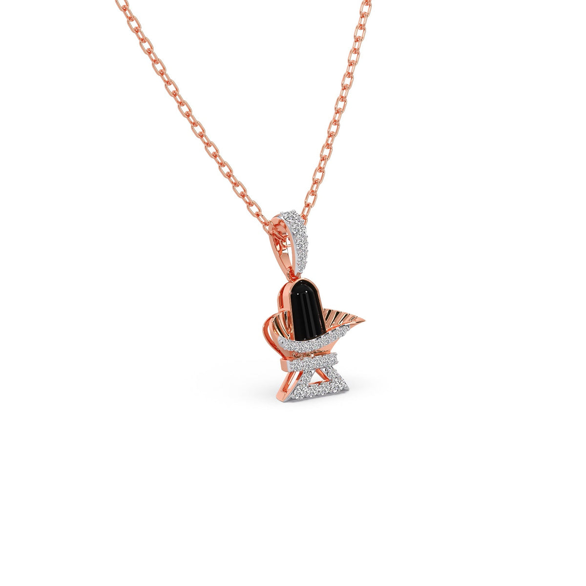 Sacred Shivlingam Diamond Pendant