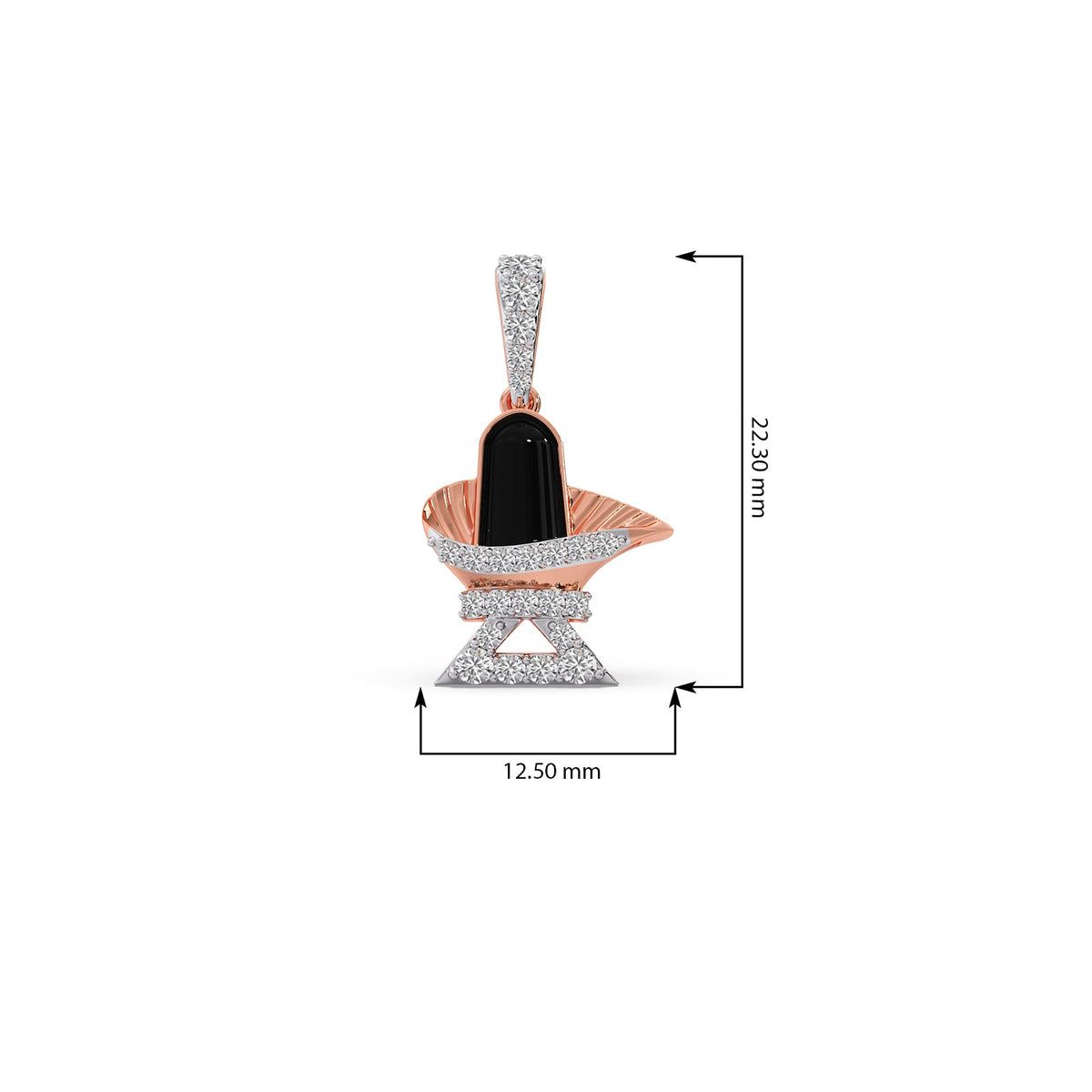 Sacred Shivlingam Diamond Pendant