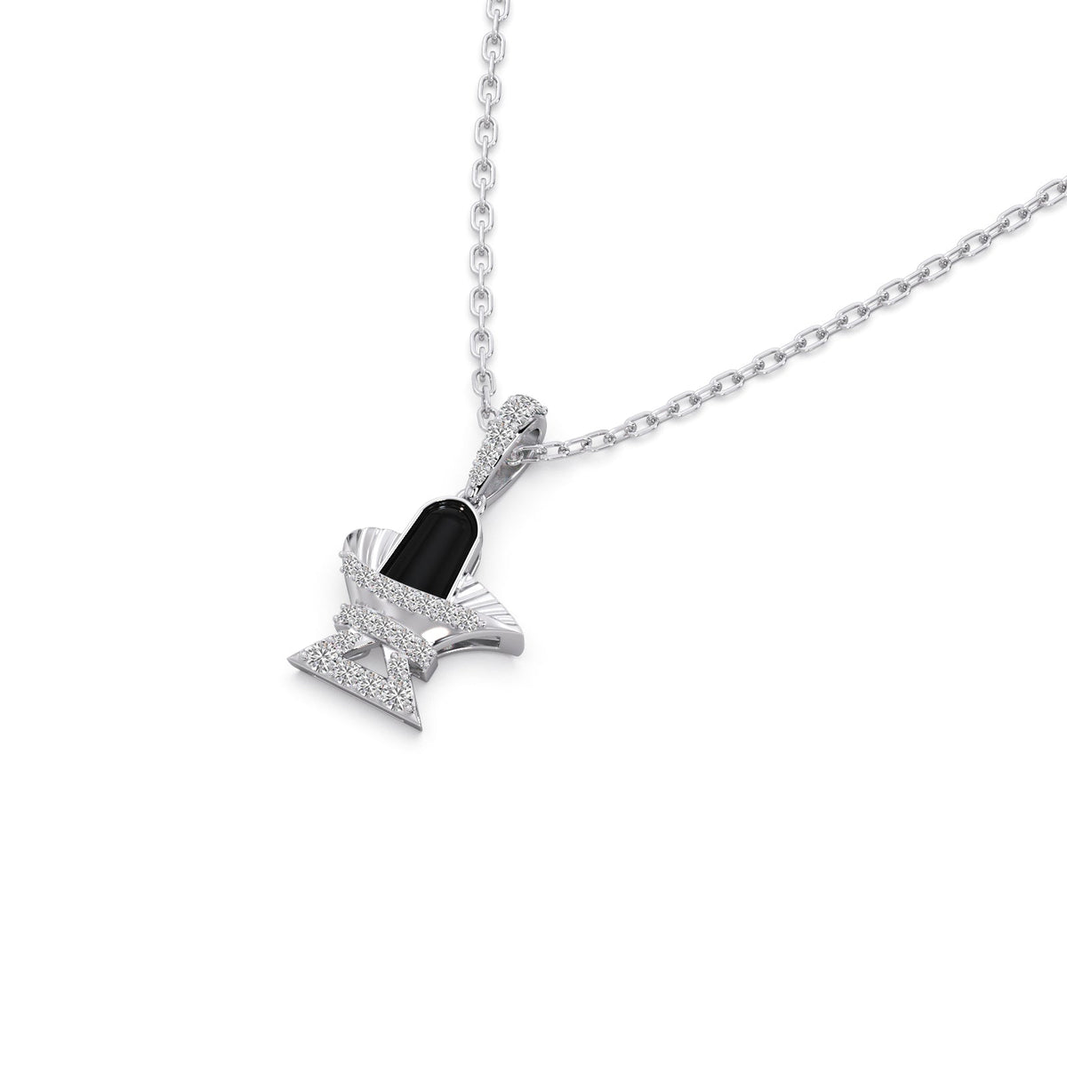Sacred Shivlingam Diamond Pendant