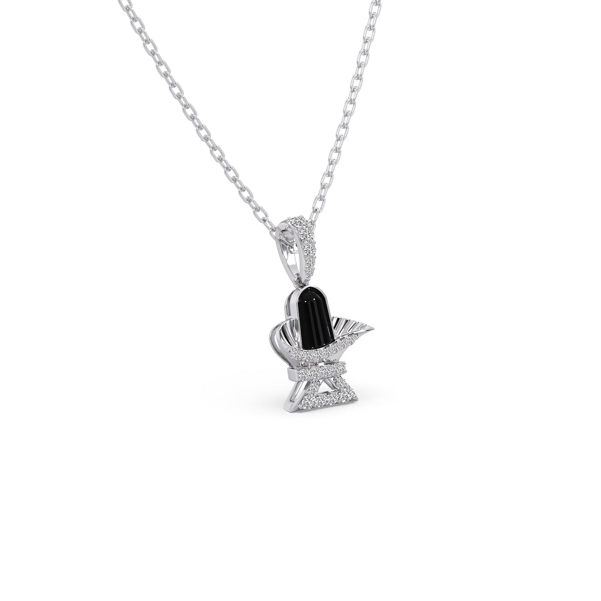 Sacred Shivlingam Diamond Pendant