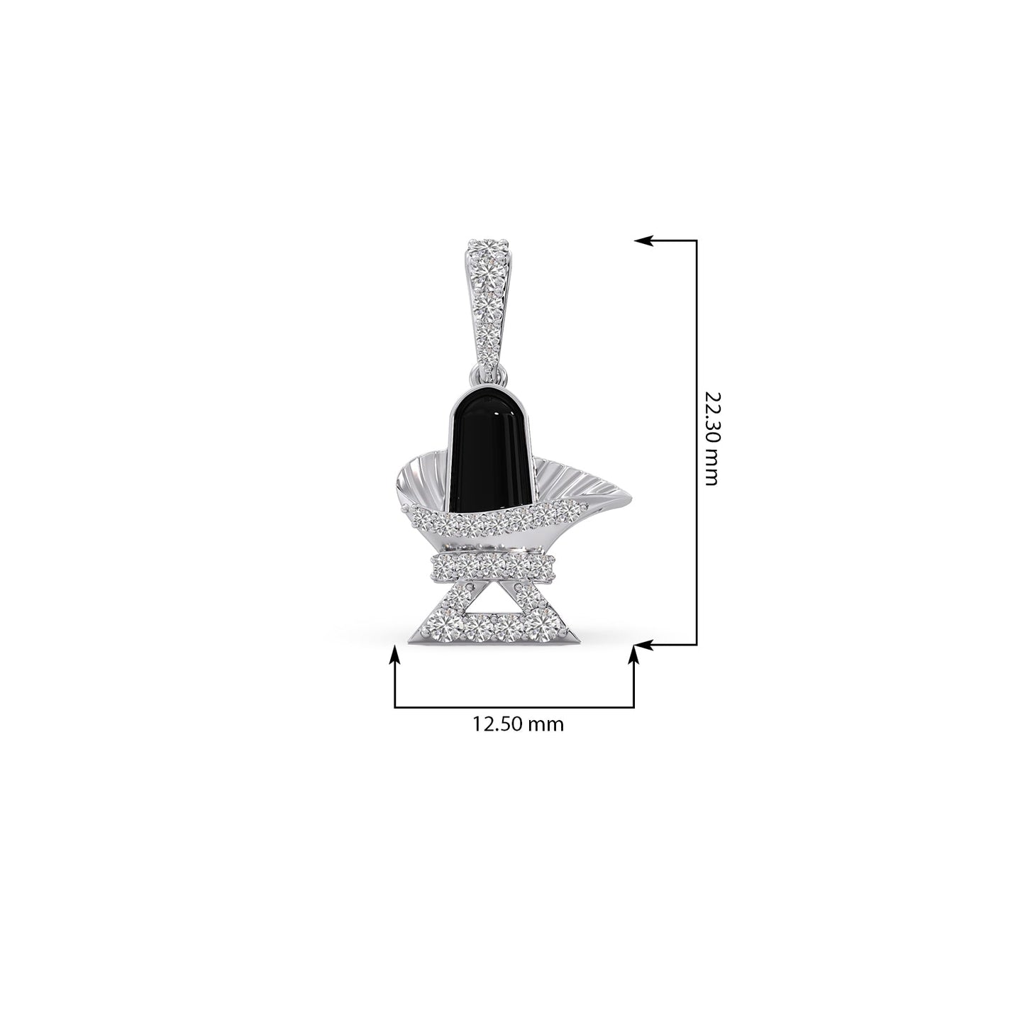 Sacred Shivlingam Diamond Pendant