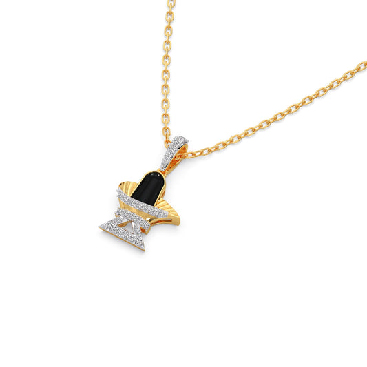Sacred Shivlingam Diamond Pendant