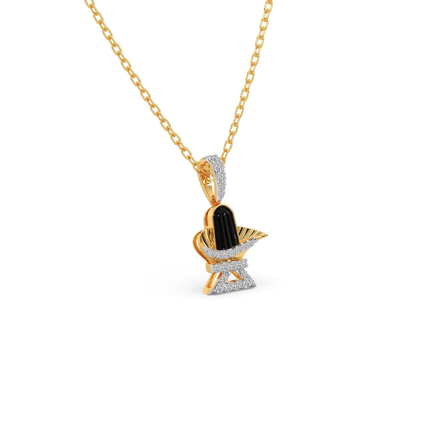 Sacred Shivlingam Diamond Pendant