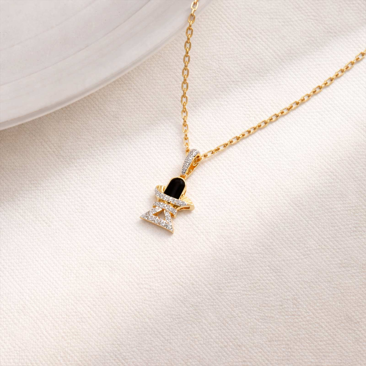 Sacred Shivlingam Diamond Pendant