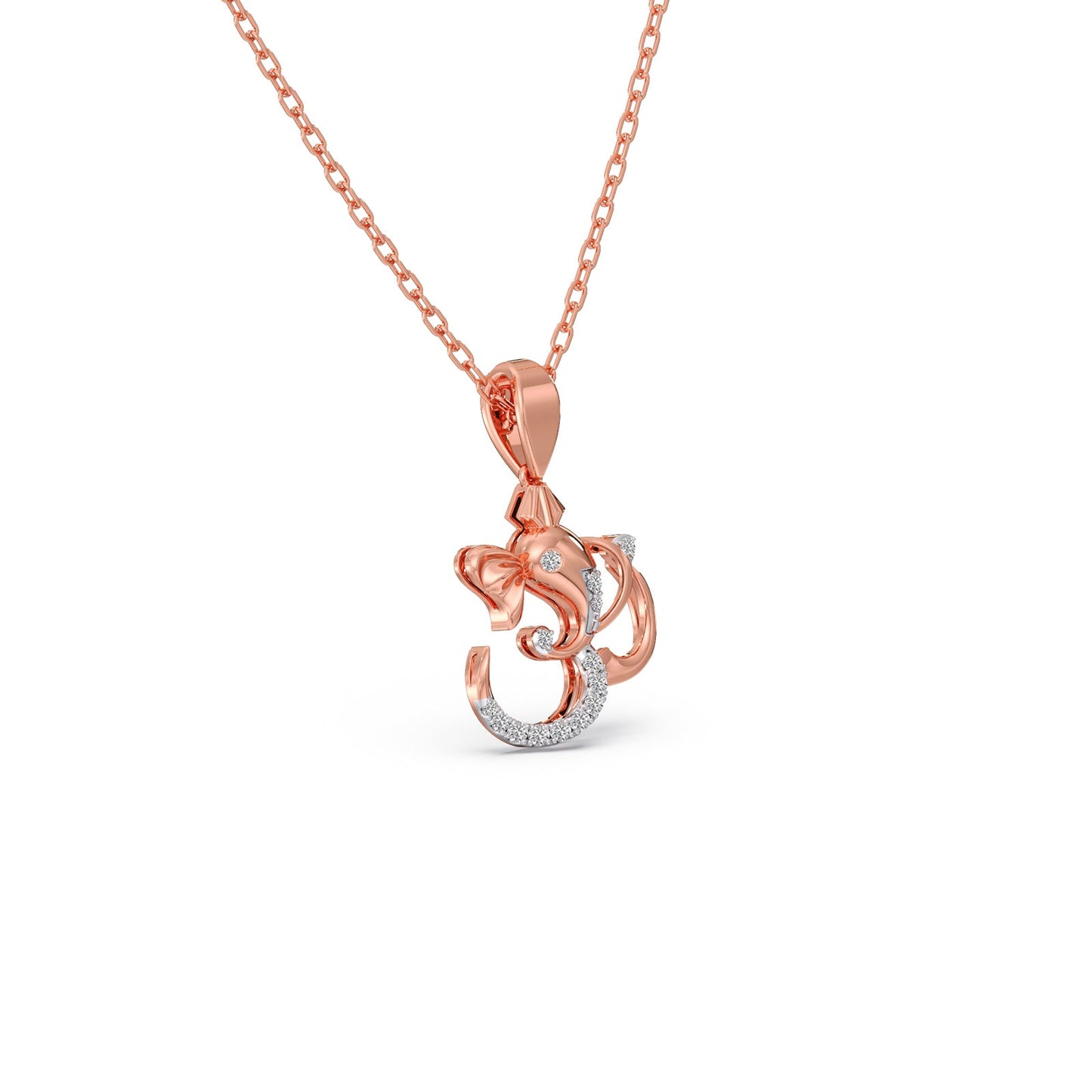 Ganesha Diamond Pendant