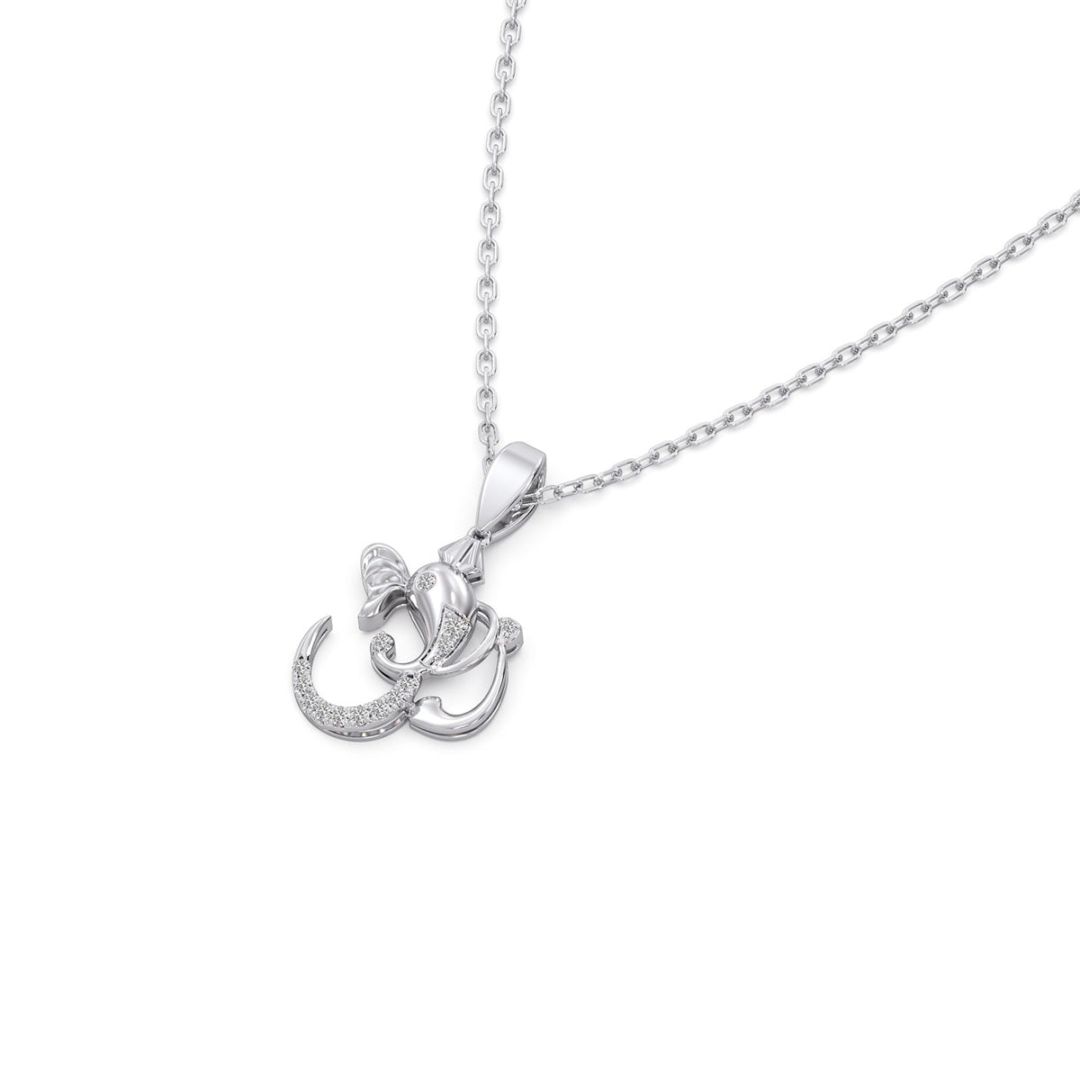 Ganesha Diamond Pendant