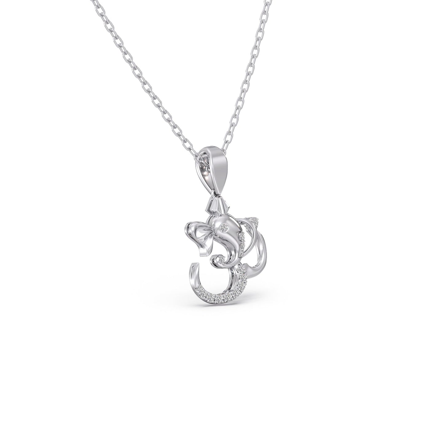 Ganesha Diamond Pendant