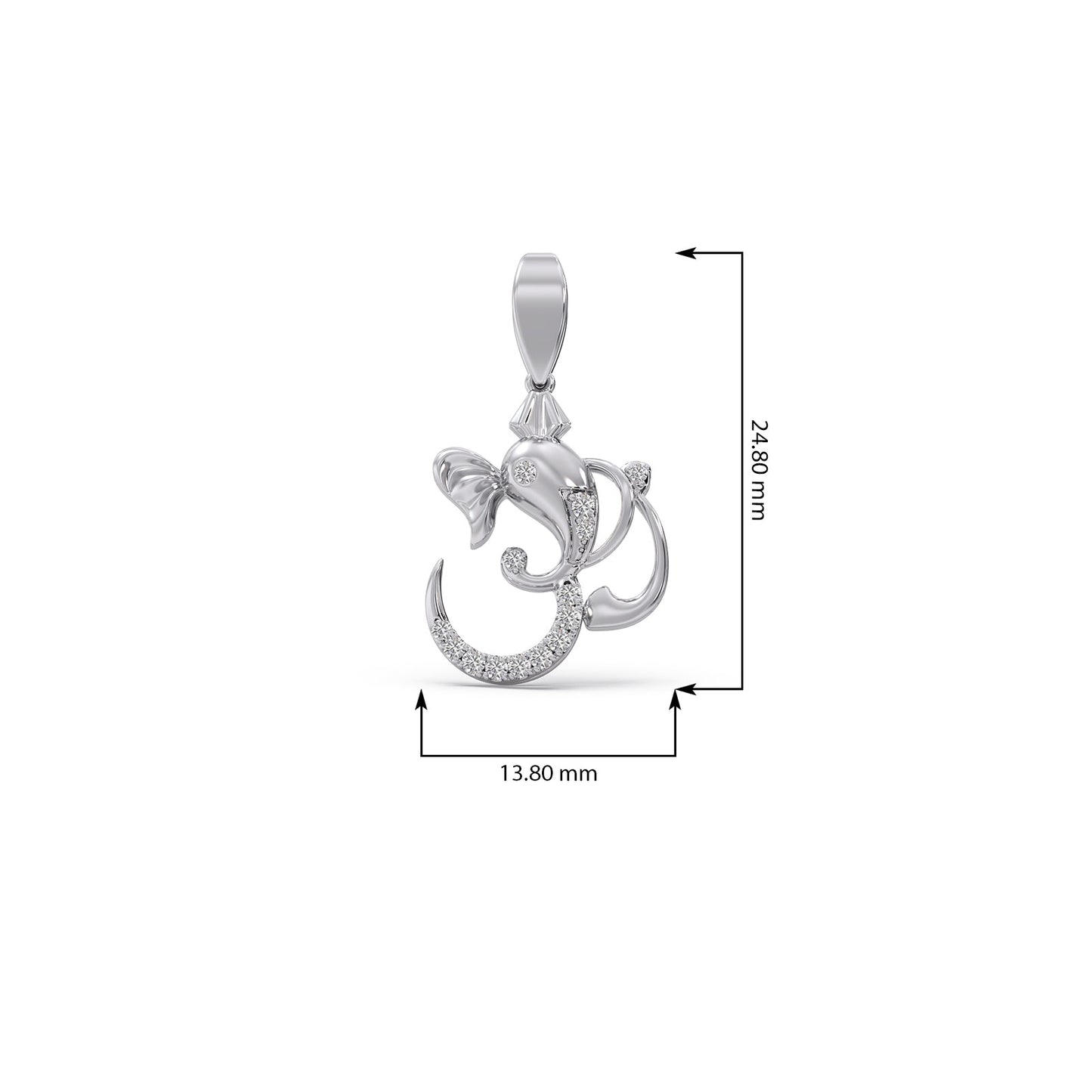 Ganesha Diamond Pendant