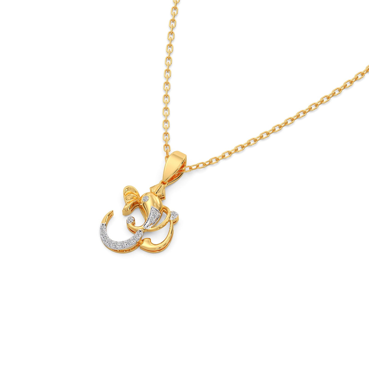Ganesha Diamond Pendant