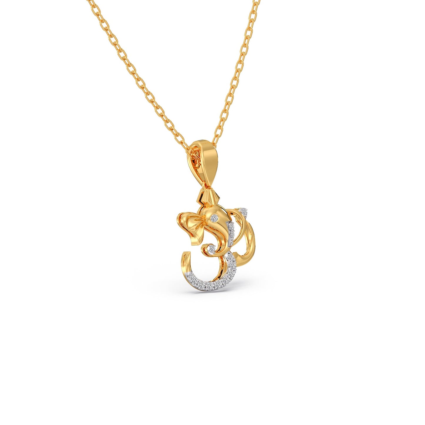 Ganesha Diamond Pendant