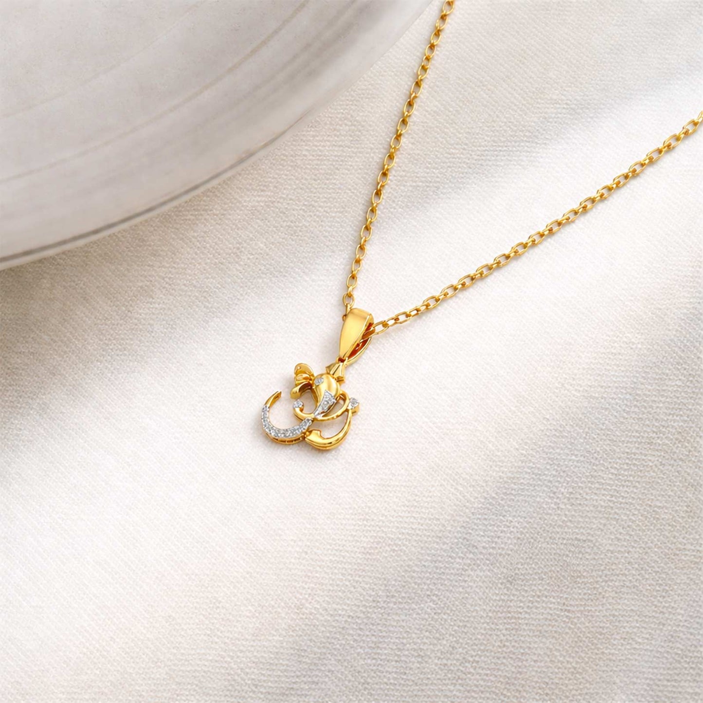 Ganesha Diamond Pendant