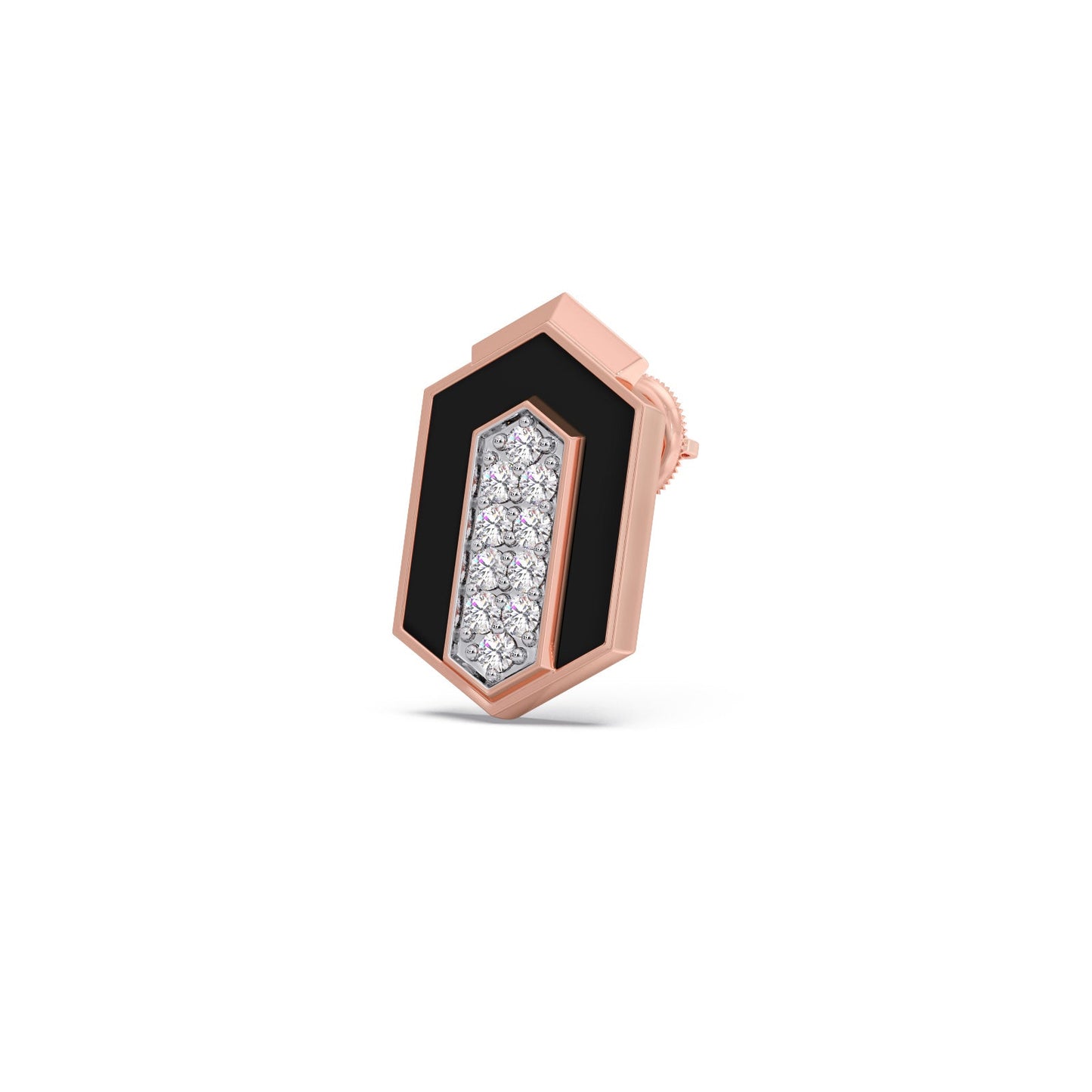Midnight Frame Diamond Studs Earrings