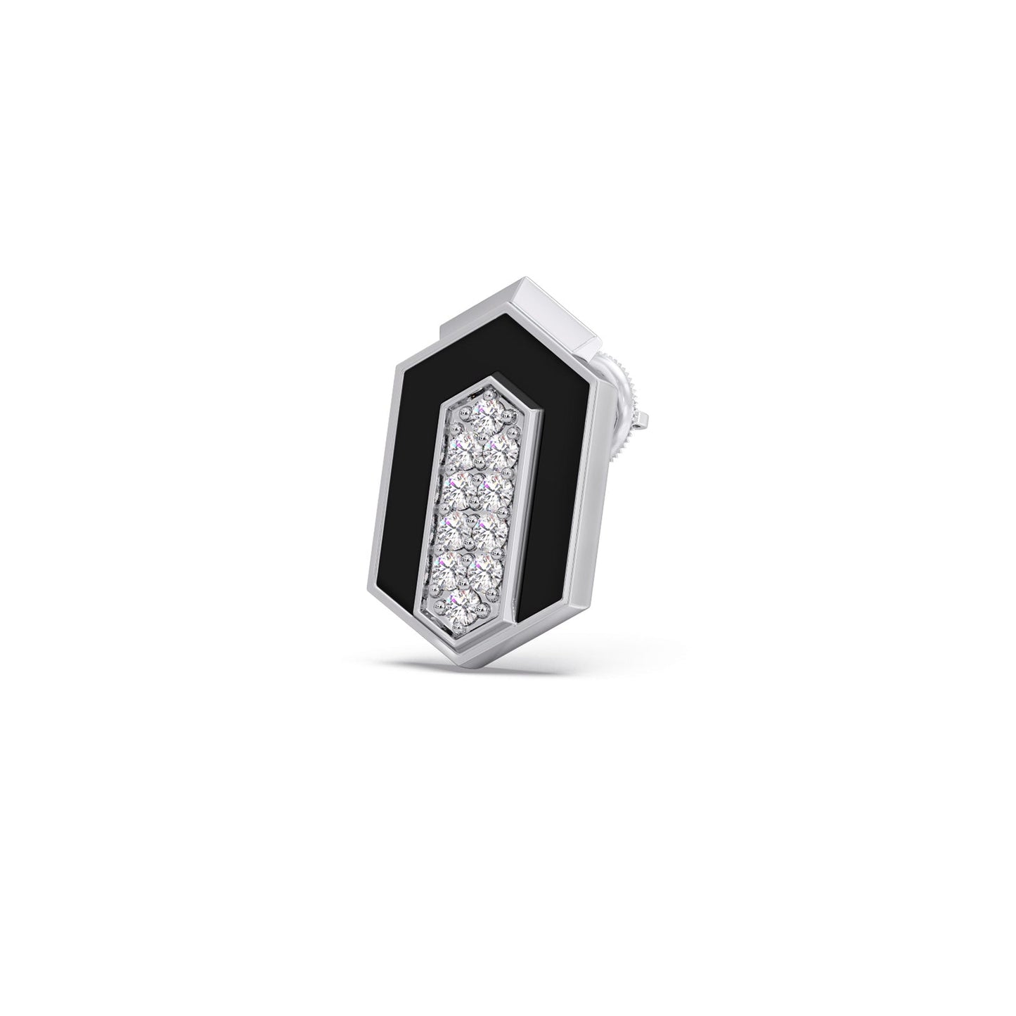 Midnight Frame Diamond Studs Earrings