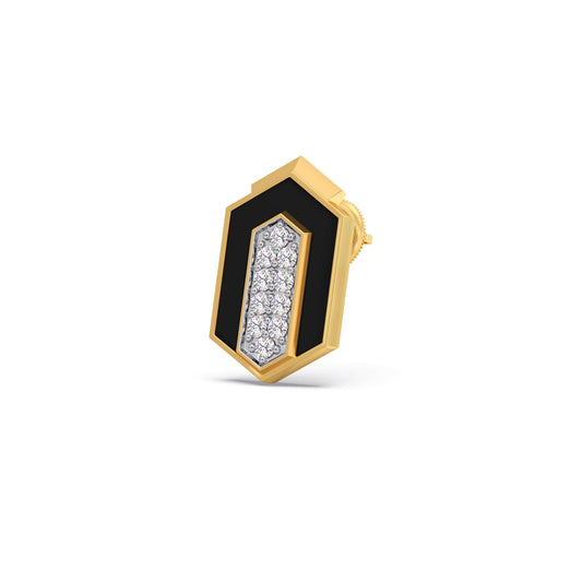 Midnight Frame Diamond Studs Earrings
