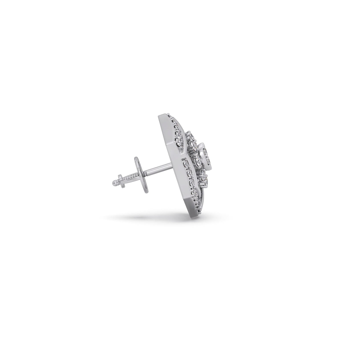 Celestial Hex Diamond Stud Earrings