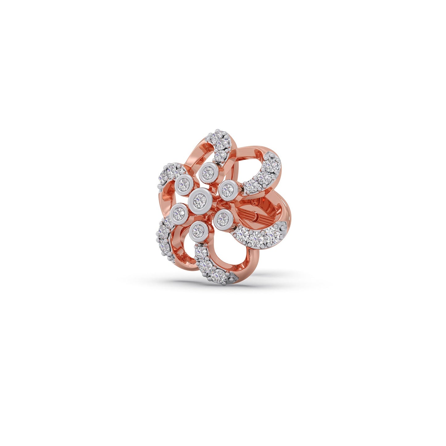 Classic Petale Diamond Stud Earrings