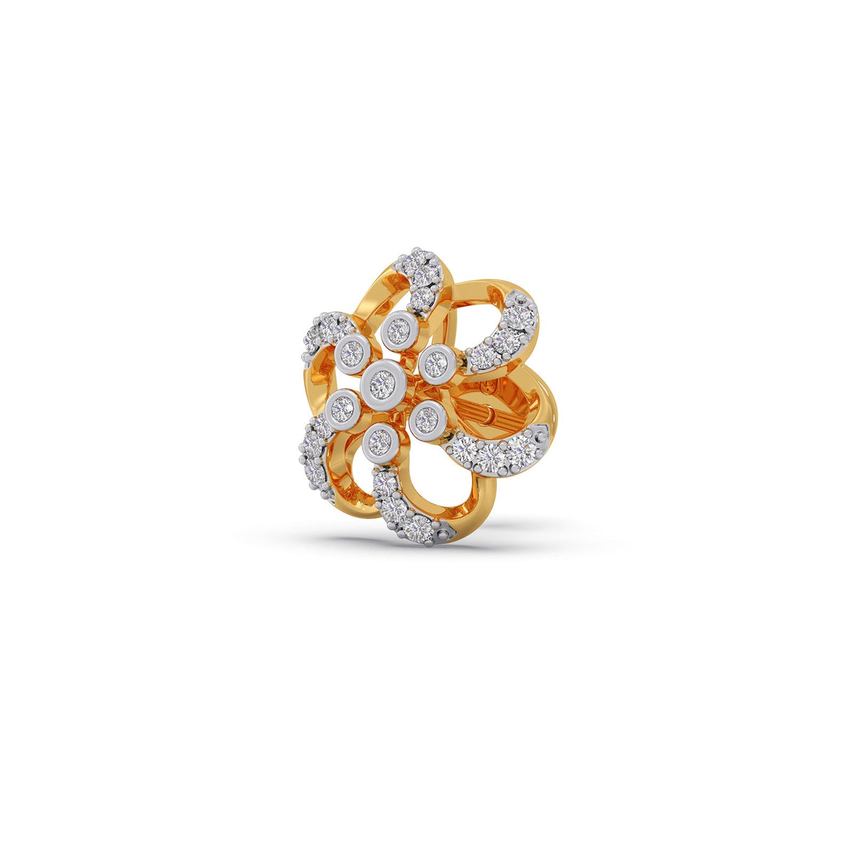 Classic Petale Diamond Stud Earrings