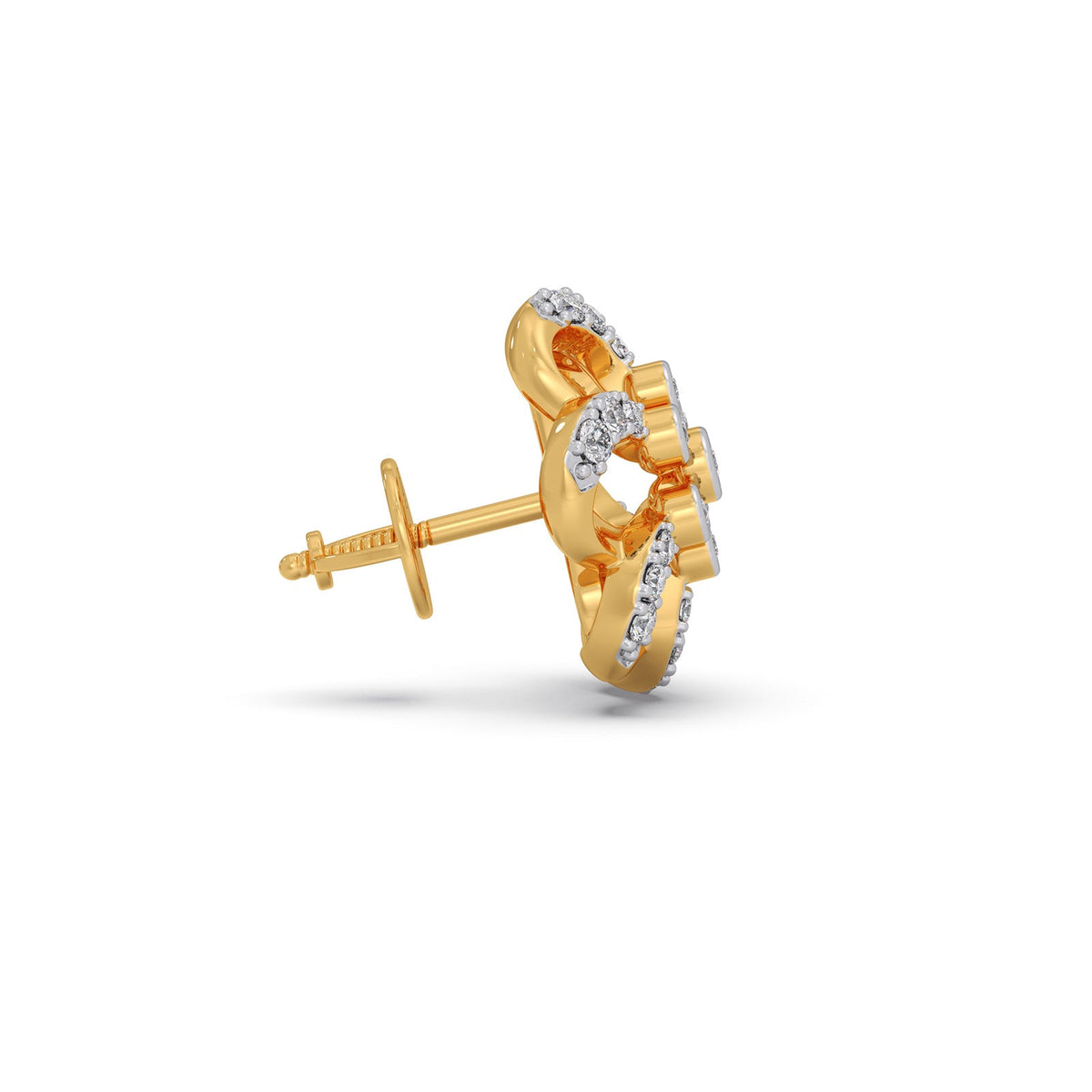 Classic Petale Diamond Stud Earrings