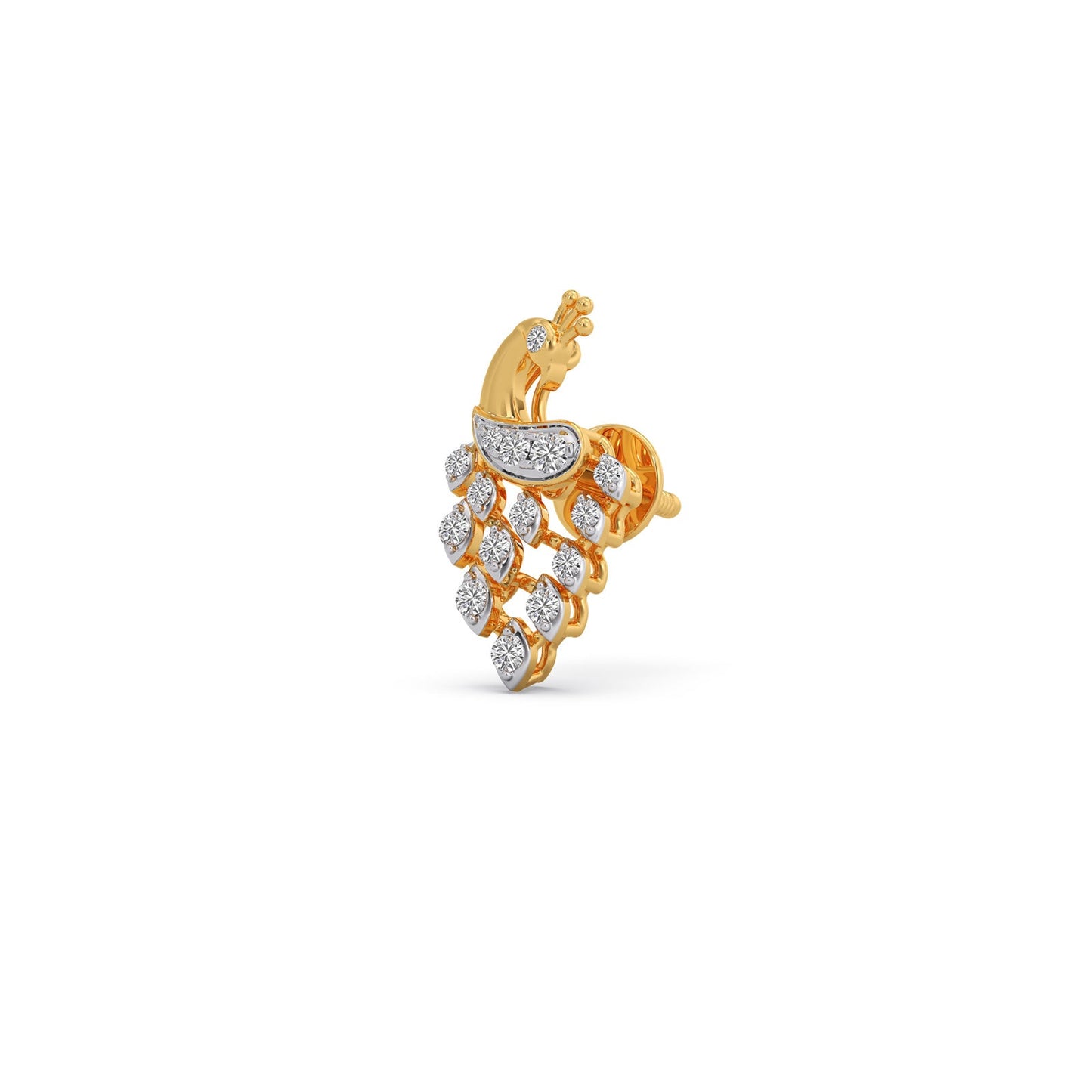 Empress Peacock Diamond Earrings
