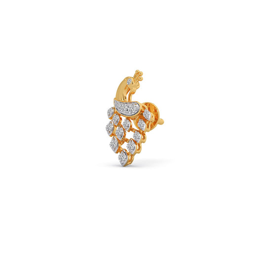 Empress Peacock Diamond Earrings