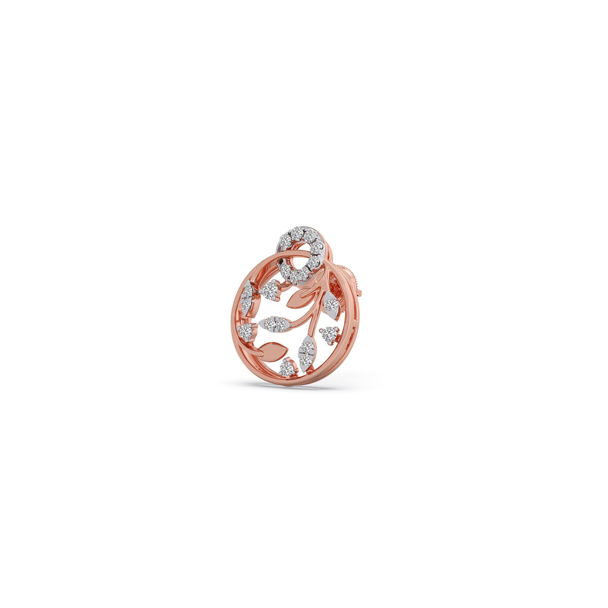 Gilded Arbor Diamond Stud Earrings