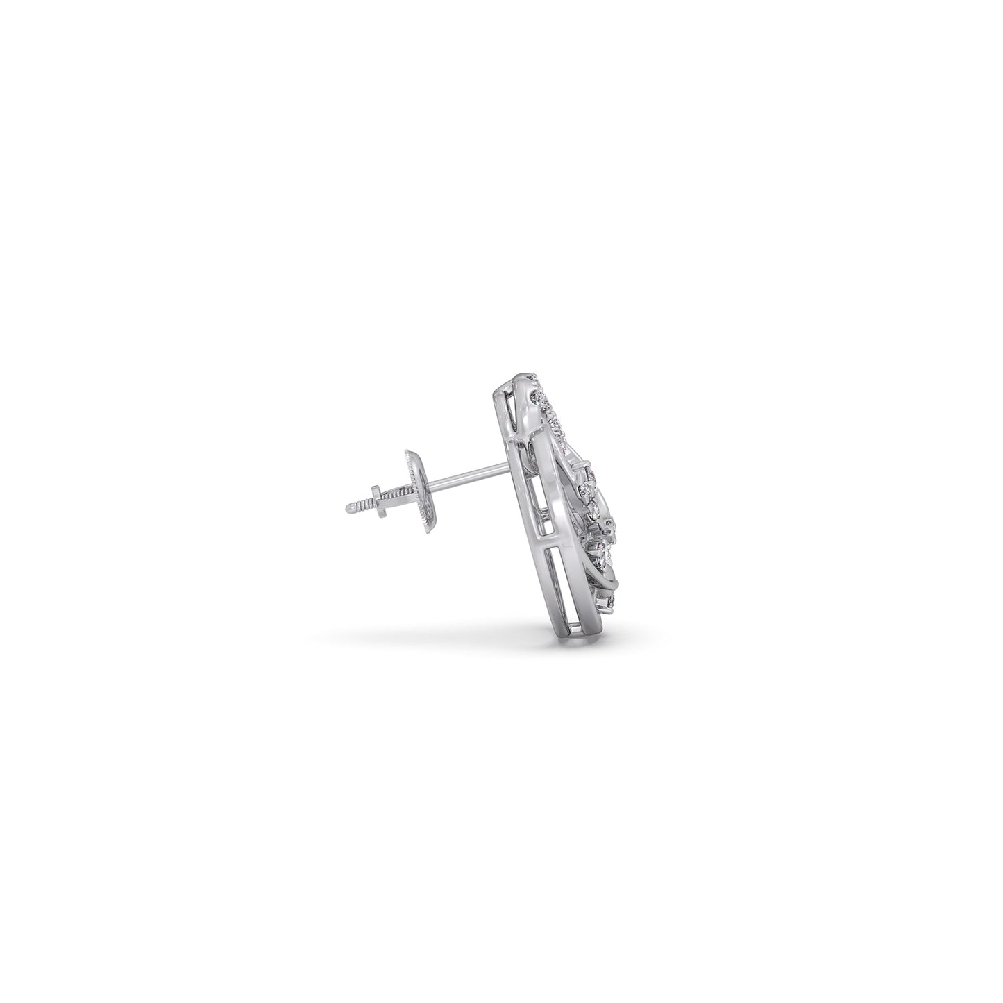 Gilded Arbor Diamond Stud Earrings