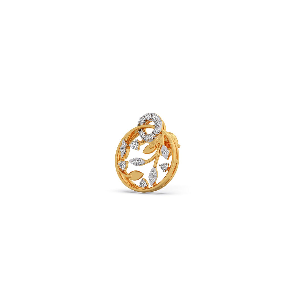 Gilded Arbor Diamond Stud Earrings