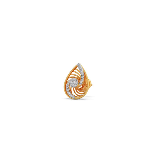 Eternal Swirl Diamond Stud Earrings