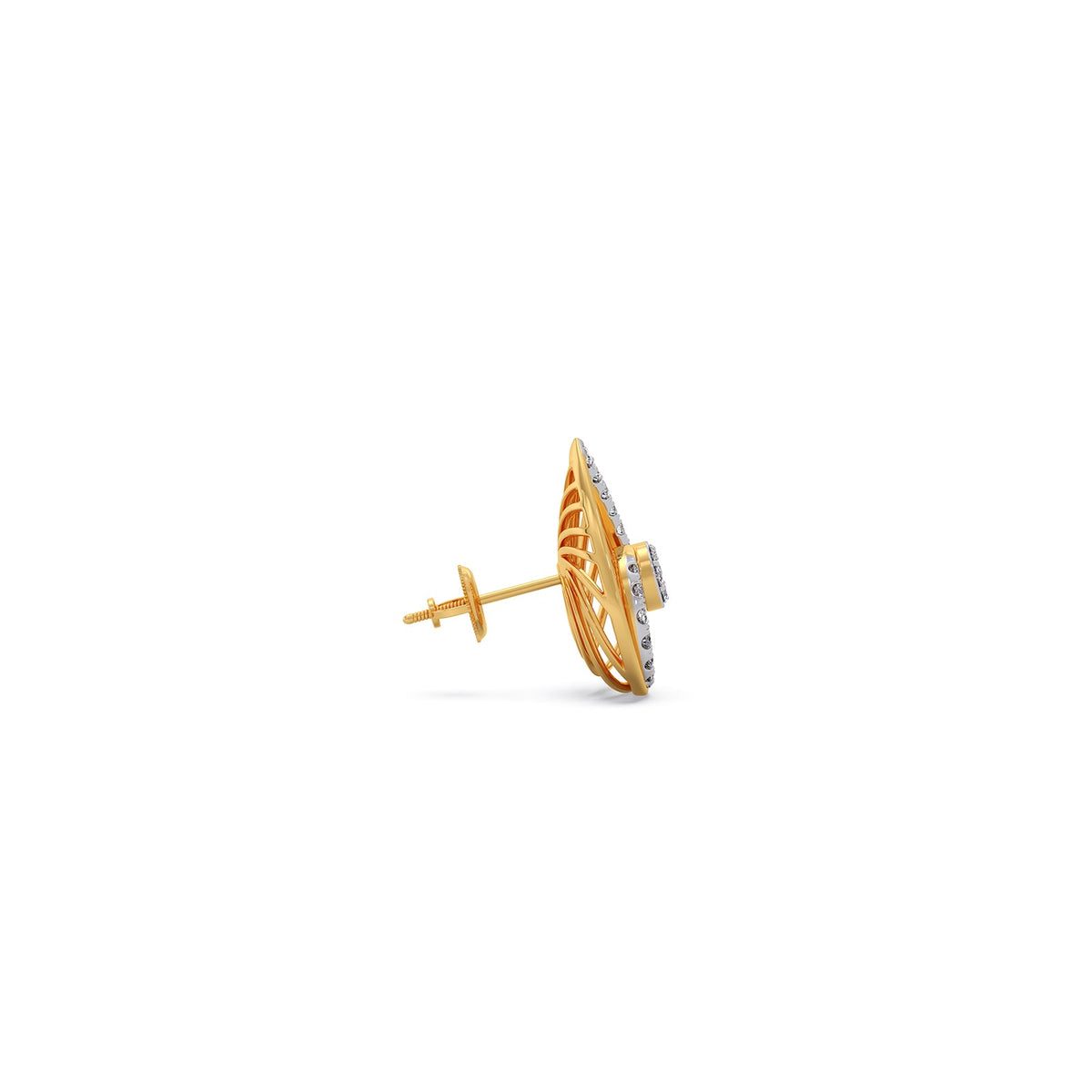 Eternal Swirl Diamond Stud Earrings