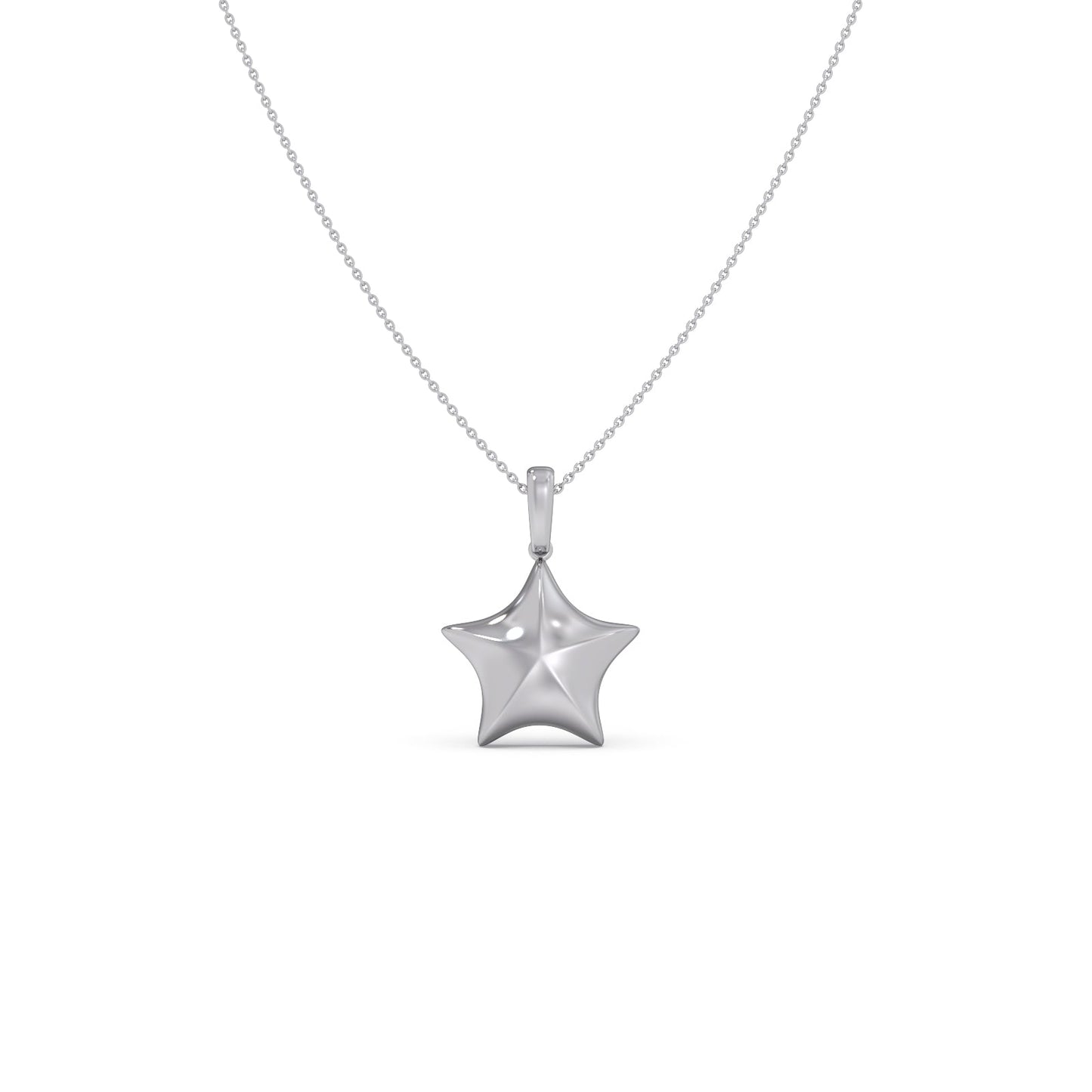 Star Plain Gold Pendant