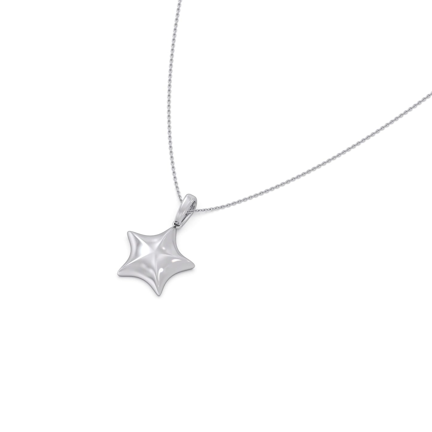 Star Plain Gold Pendant