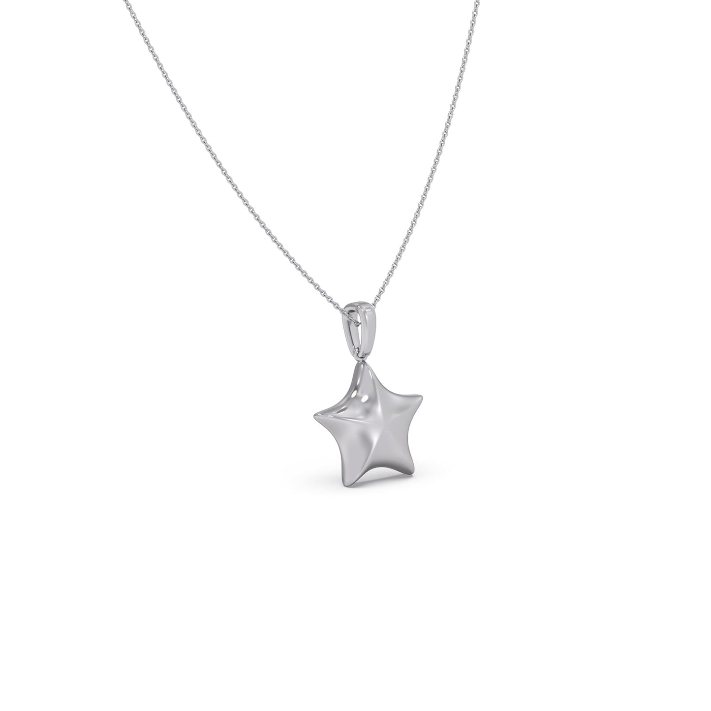 Star Plain Gold Pendant